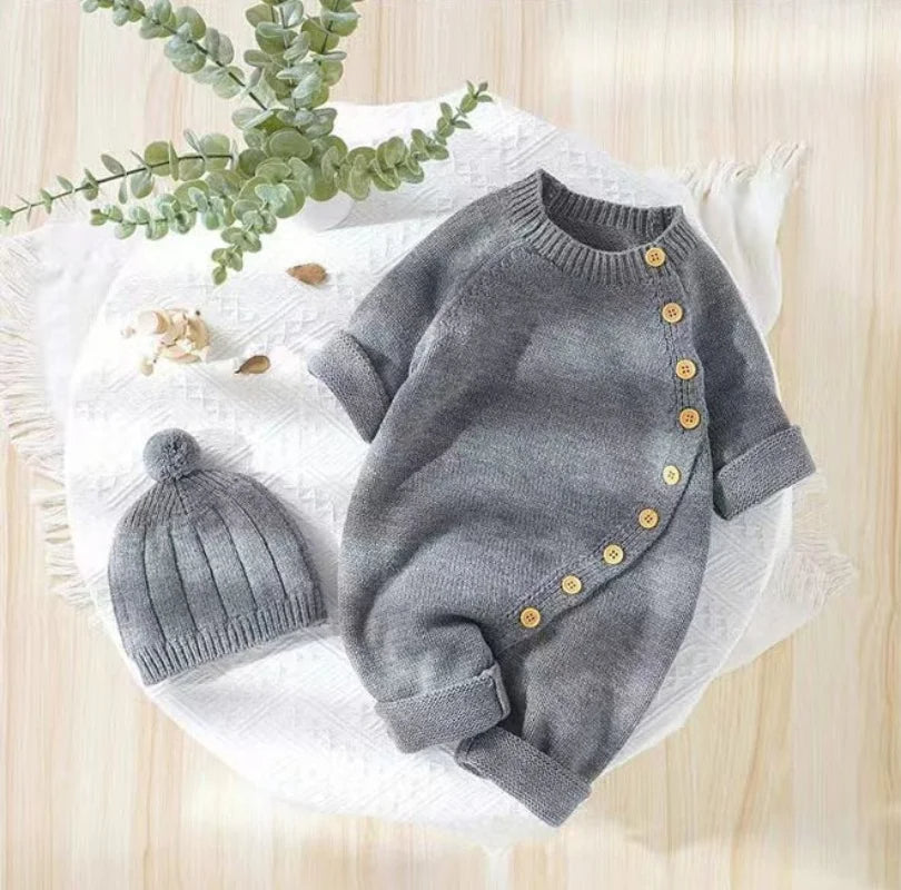 Babies Knit Warm Jumpsuit