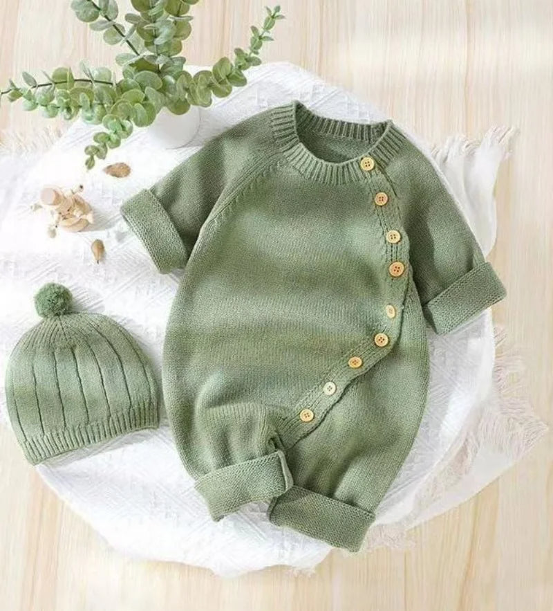 Babies Knit Warm Jumpsuit