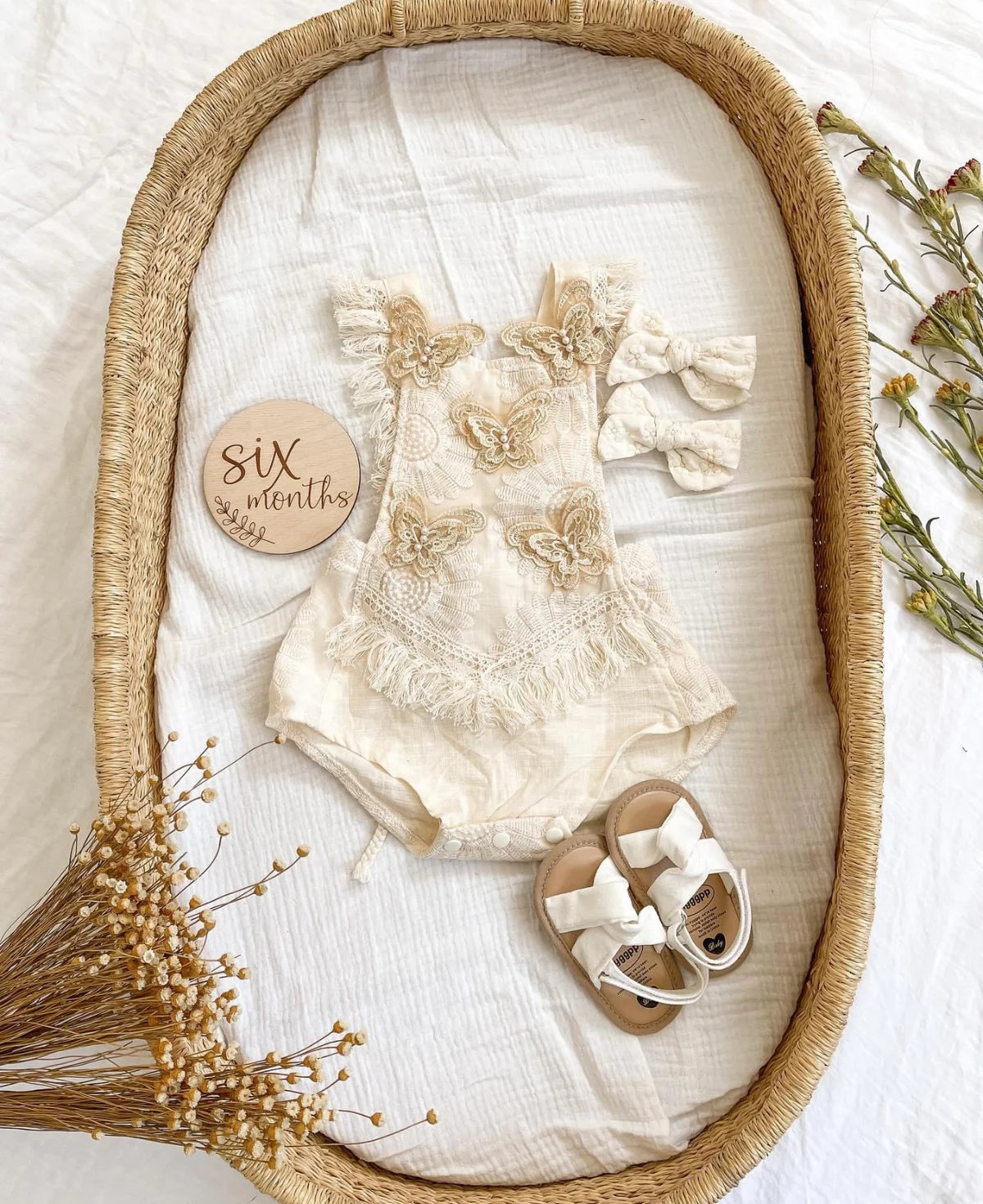 Enchanted Lace Butterfly Romper