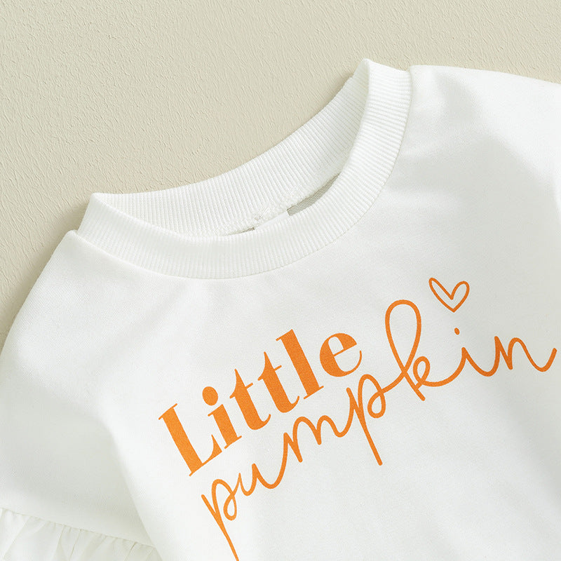 Close-up of Little Pumpkin lettering