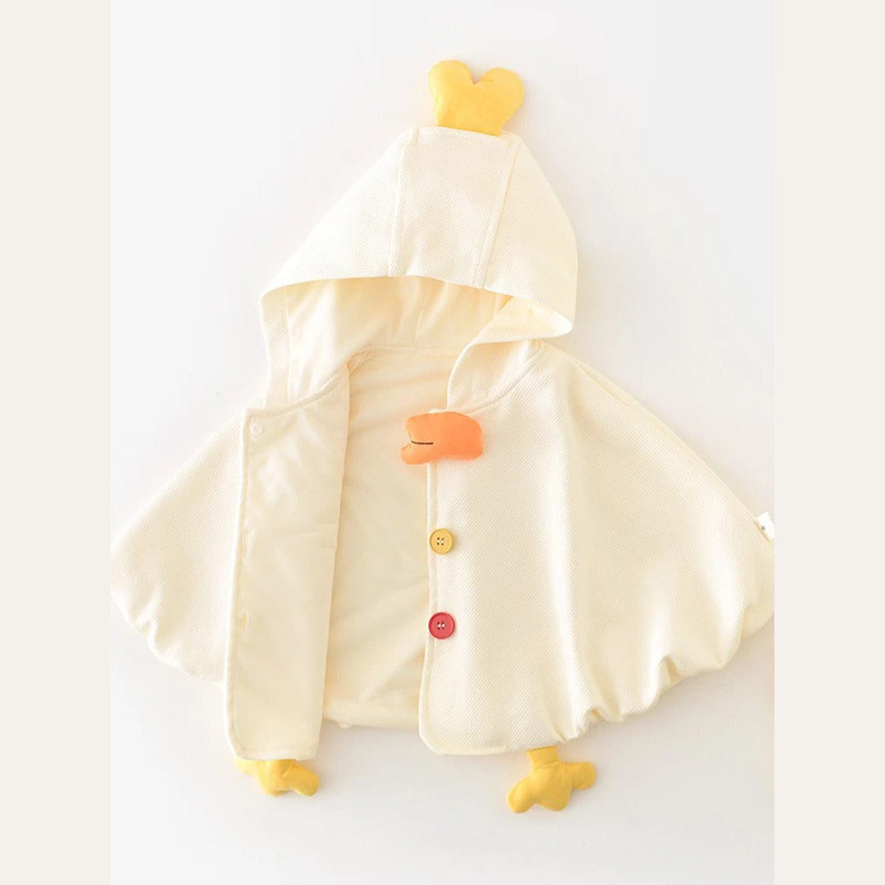 Chick baby cape laid open showing soft lining