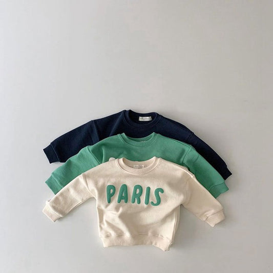 PARIS Fleece Lined Sweatshirt