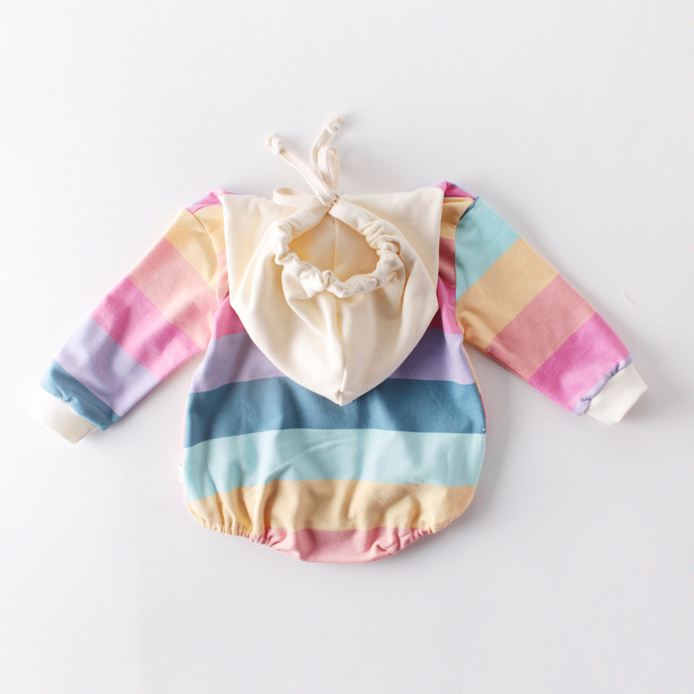 Rainbow Sweater Romper