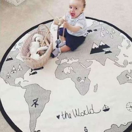 World Map Rug