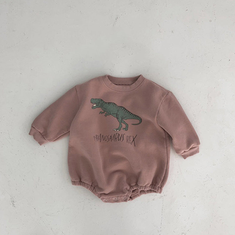 Dinosaur Fleece Lined Bodysuit