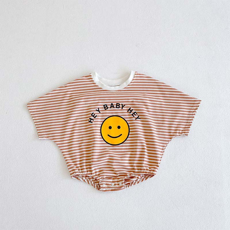 HEY BABY HEY Smile Print Bodysuit