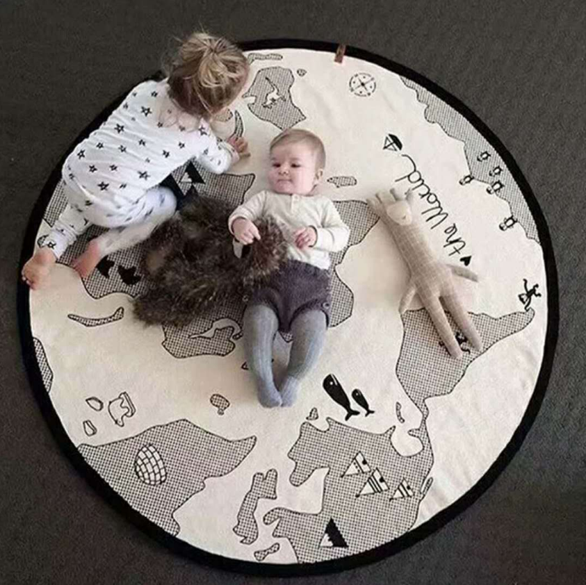 World Map Rug