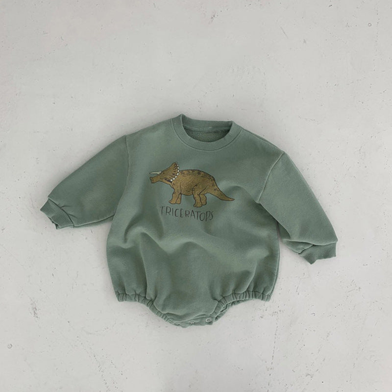 Dinosaur Fleece Lined Bodysuit