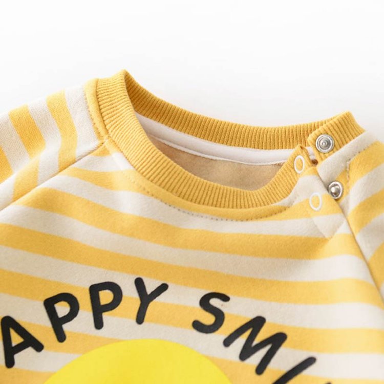 HAPPY SMILE Banana Dot/Striped Romper