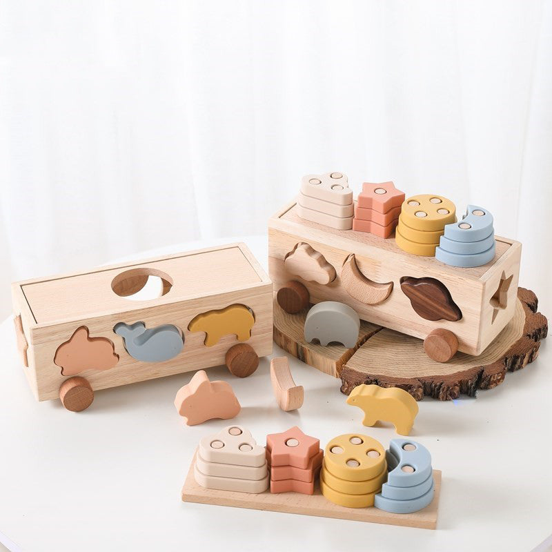 Montessori Wooden Playmobile