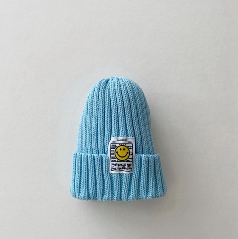 Smiley Face Patch Beanie