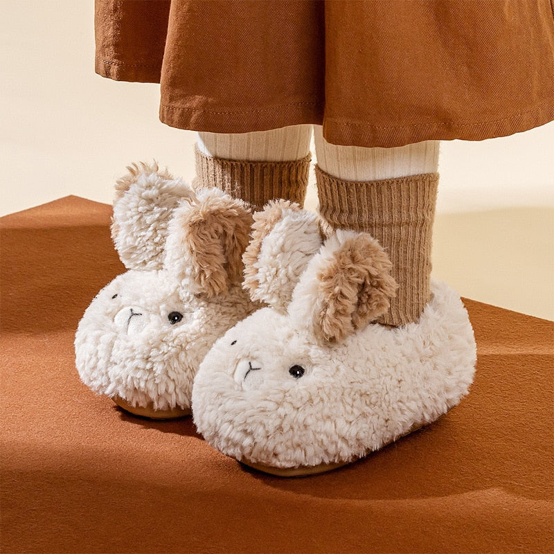 Rabbit Plush Slippers