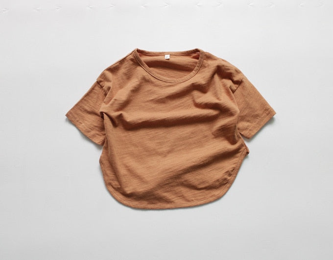 Solid Color Loose T-shirt