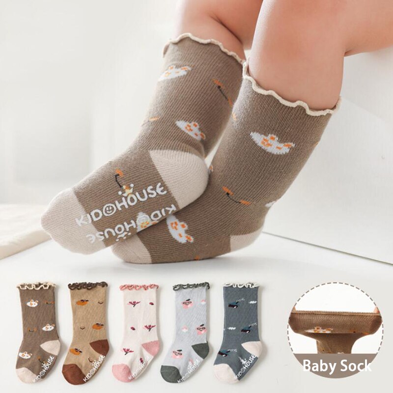 Animal/Flower Frilly Anti-Slip Socks