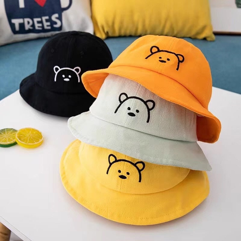 Bear Print Bucket Hat