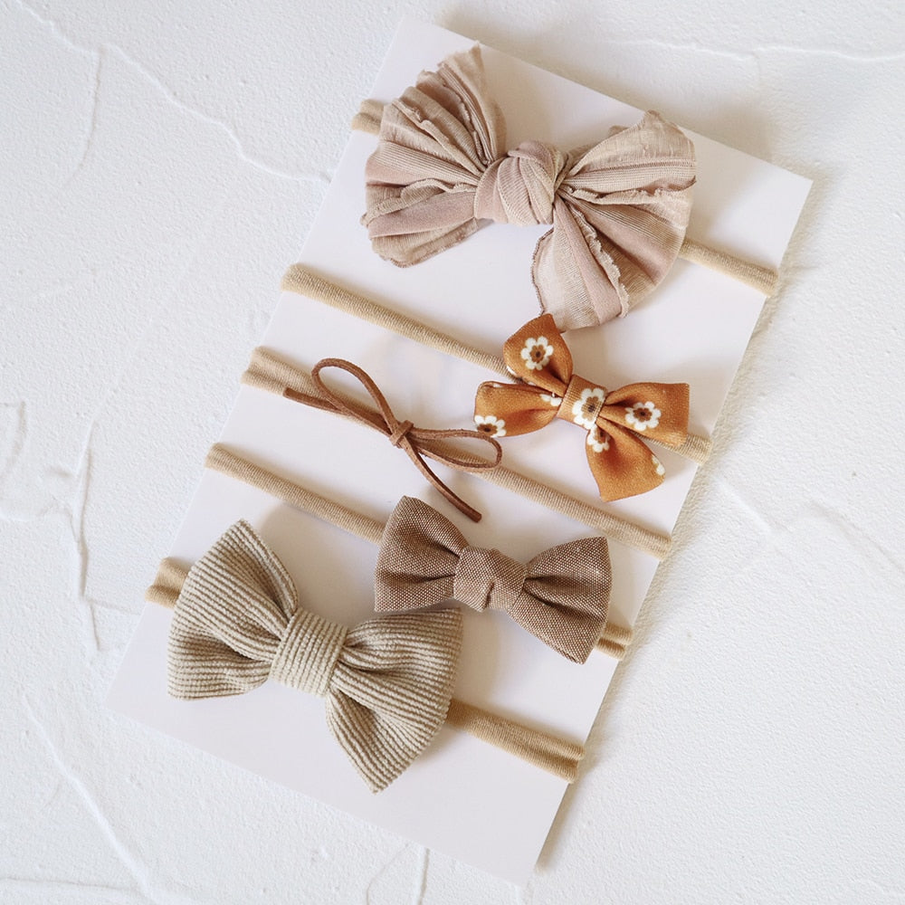 5Pcs/Set Bow Headband