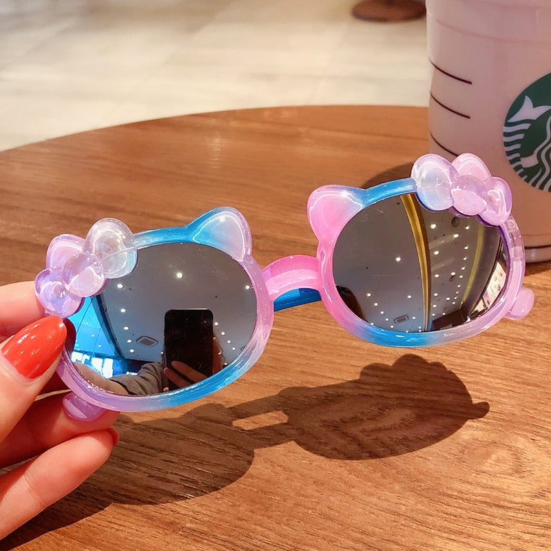 Bear/Flower Shape Round Sunglasses