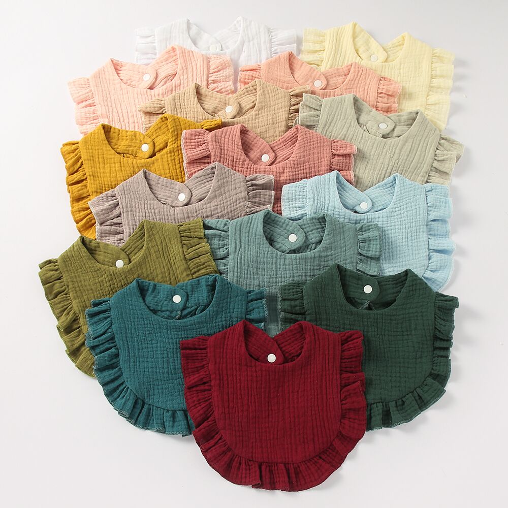 Lace Ruffle Bibs