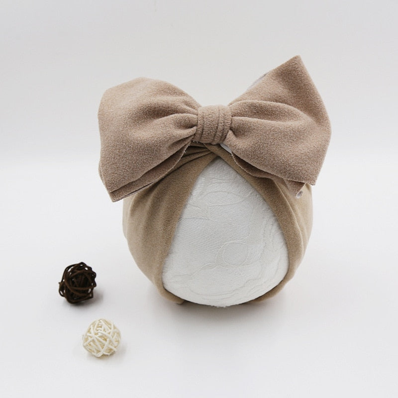 Solid Color Bow Knot Turban