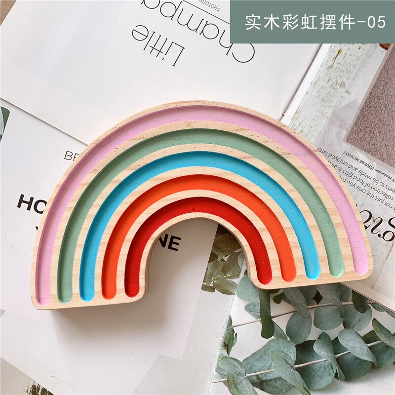 Wooden Rainbow Blocks