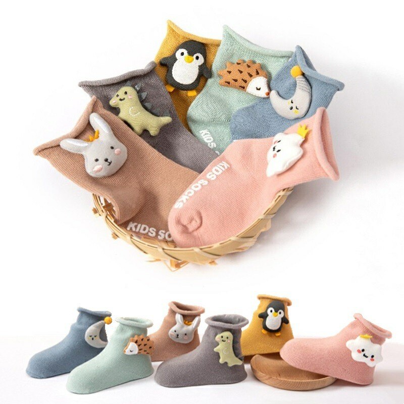 Animals Doll Non-slip Socks