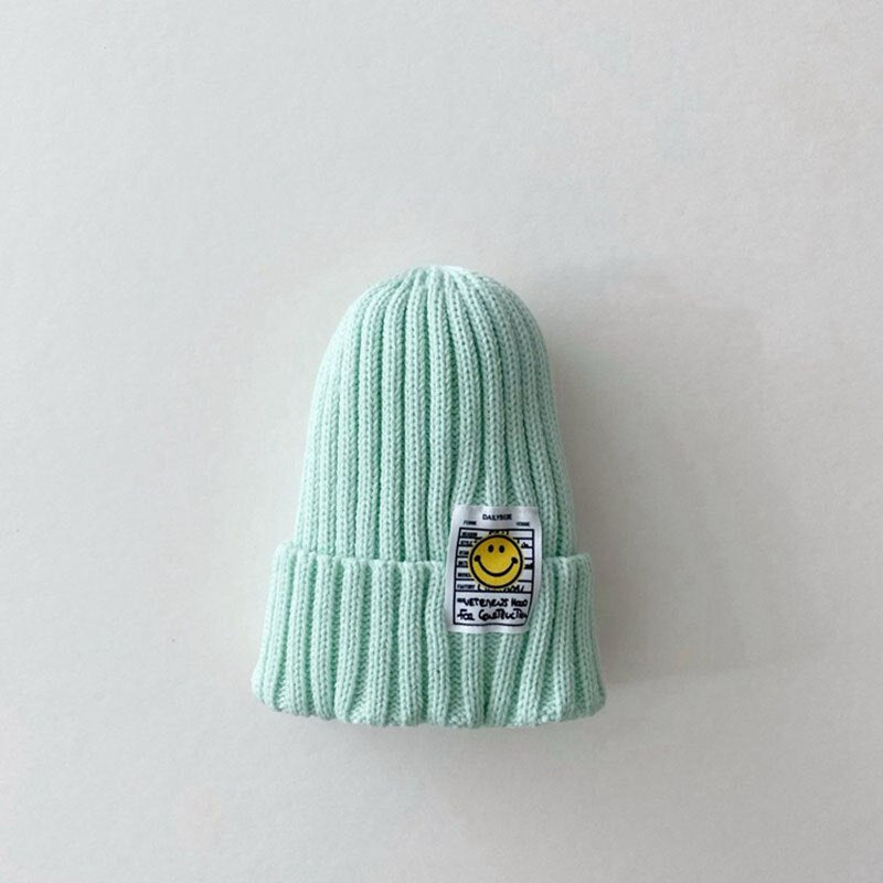 Smiley Face Patch Beanie