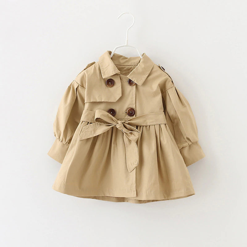 Ruffle Solid Color Coat