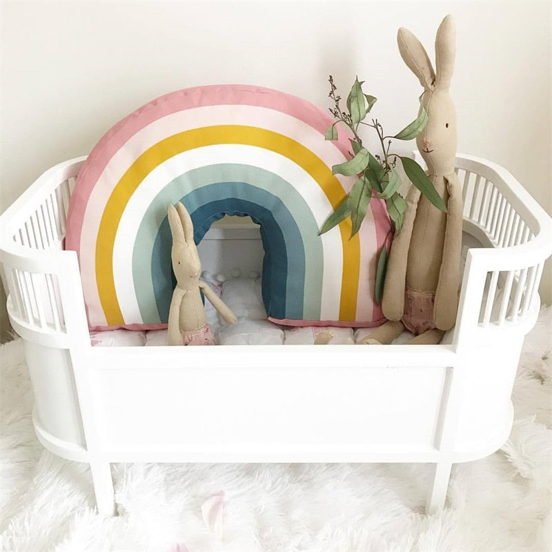 Rainbow Soft Stuffed Cushion