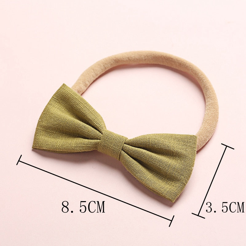 6Pcs/Lot Colorful Bows Hair Bands