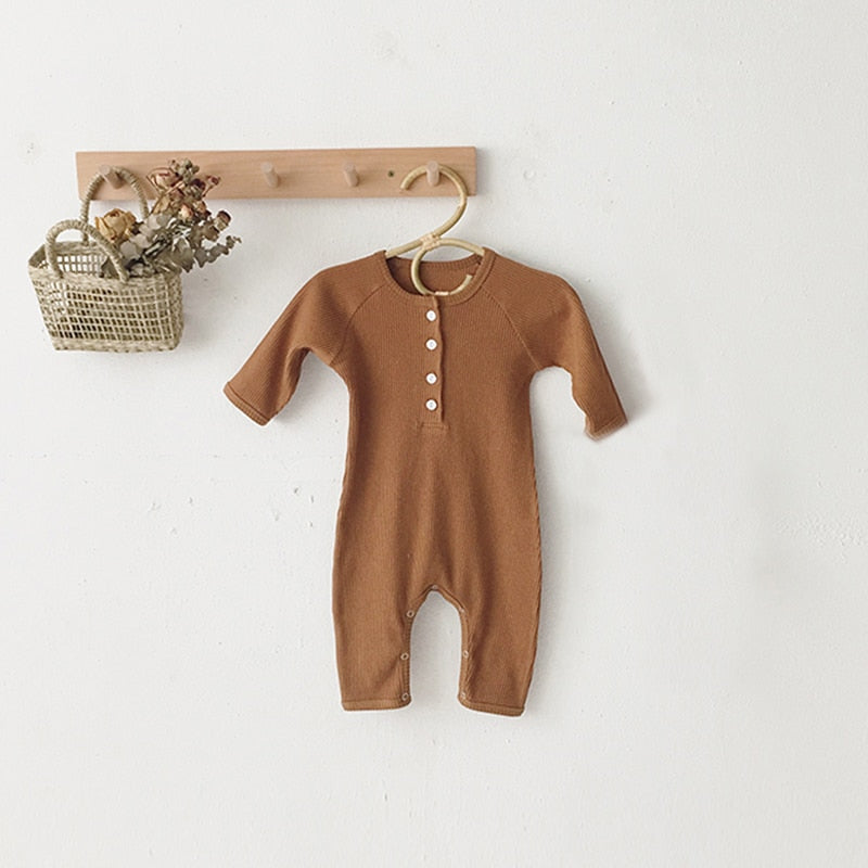 Cotton Button Up Jumpsuit