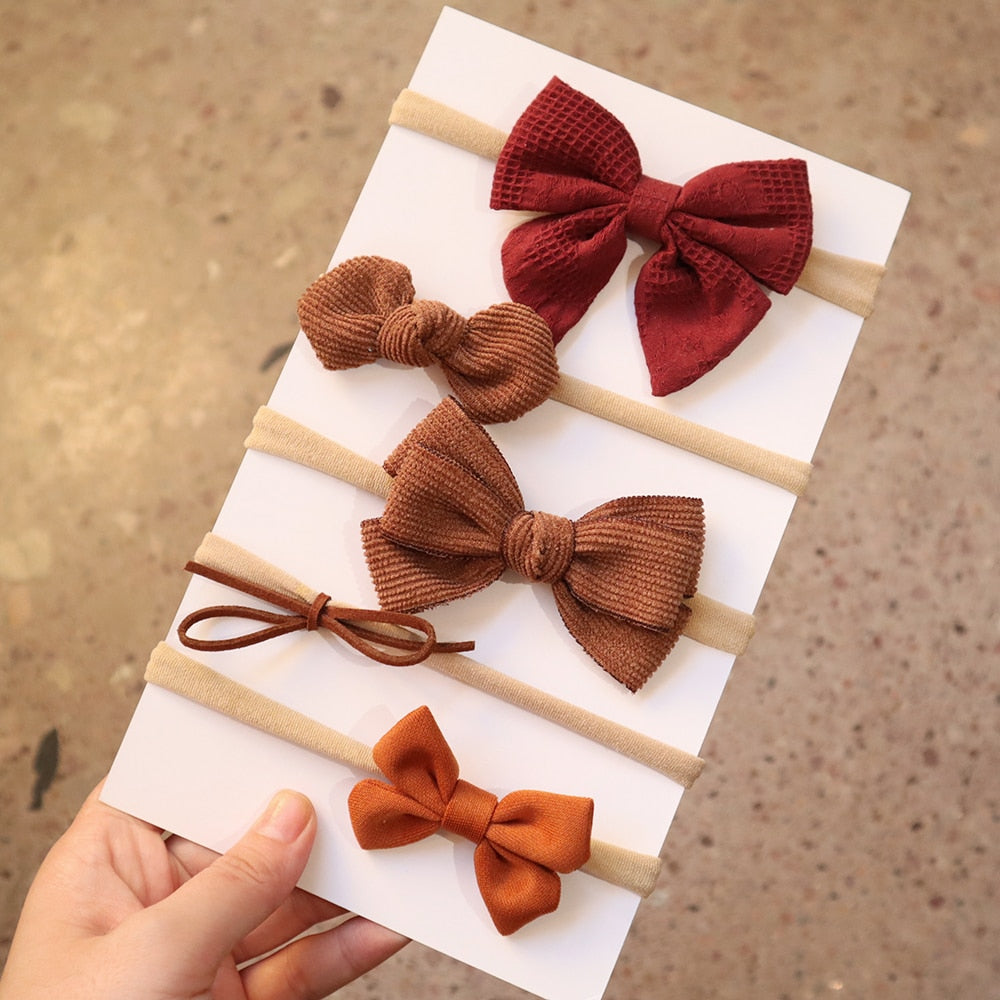 5Pcs/Set Bow Headband