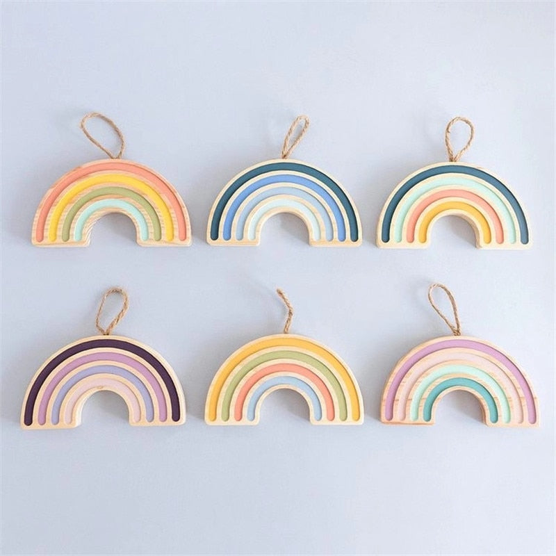 Wooden Rainbow Blocks