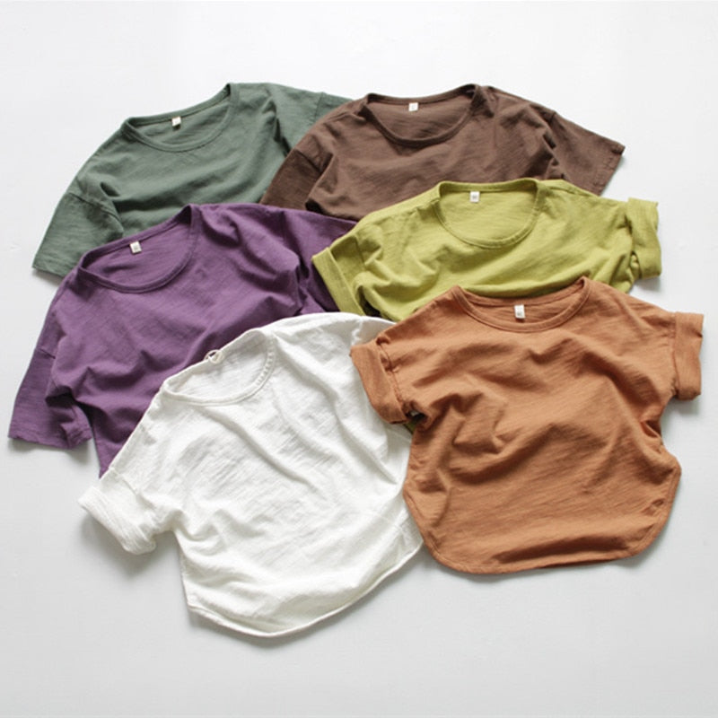 Solid Color Loose T-shirt