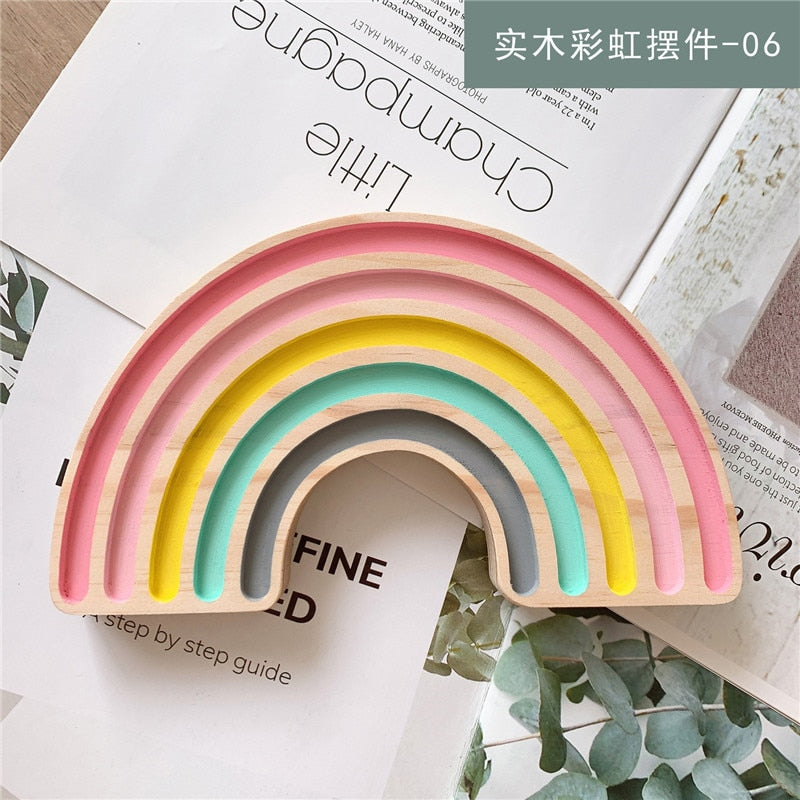 Wooden Rainbow Blocks