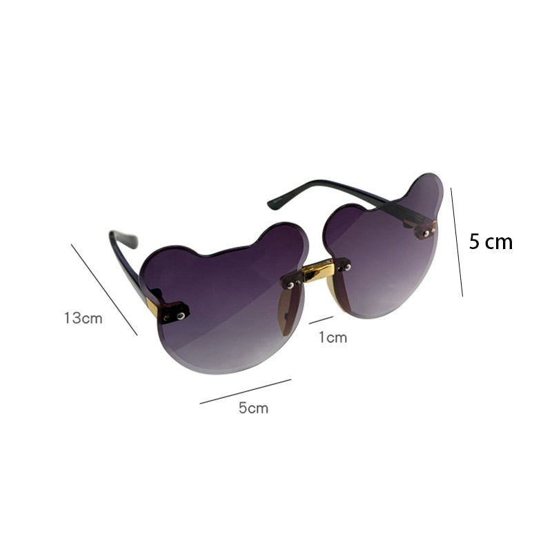 Bear/Flower Shape Round Sunglasses