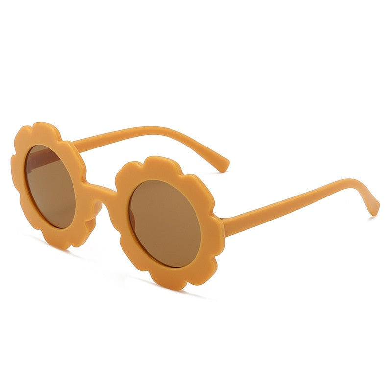 Sun Flower Round Sunglasses