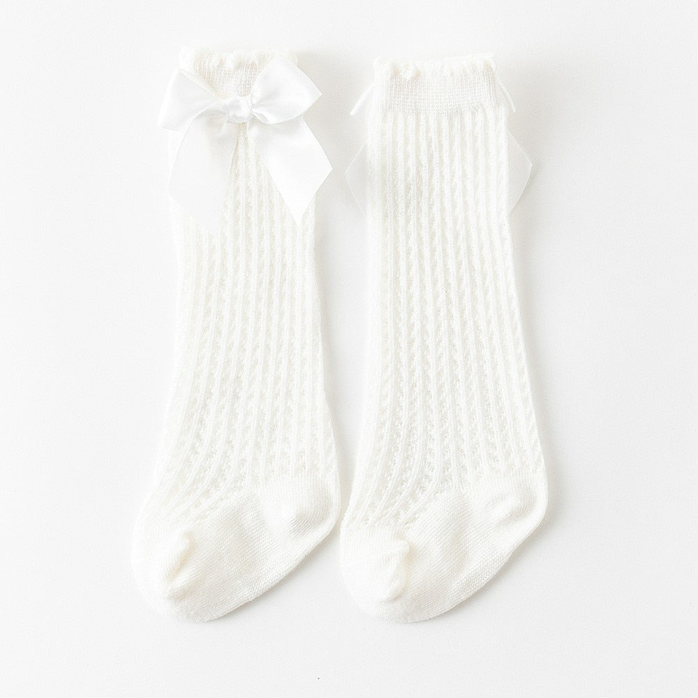 Bowknot Mesh Socks