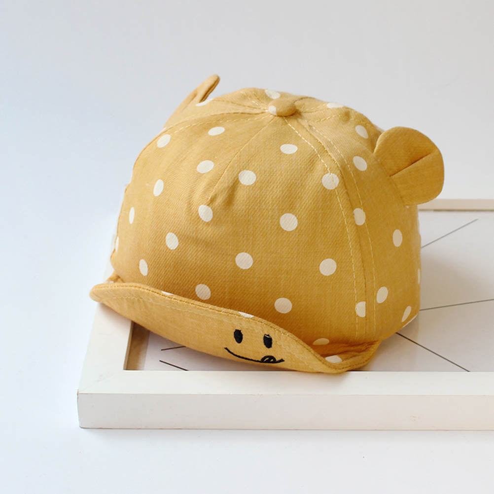 Dot Print Baseball Hat With Ear