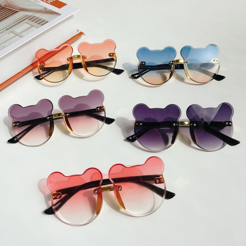 Bear/Flower Shape Round Sunglasses