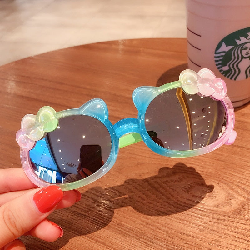 Bear/Flower Shape Round Sunglasses