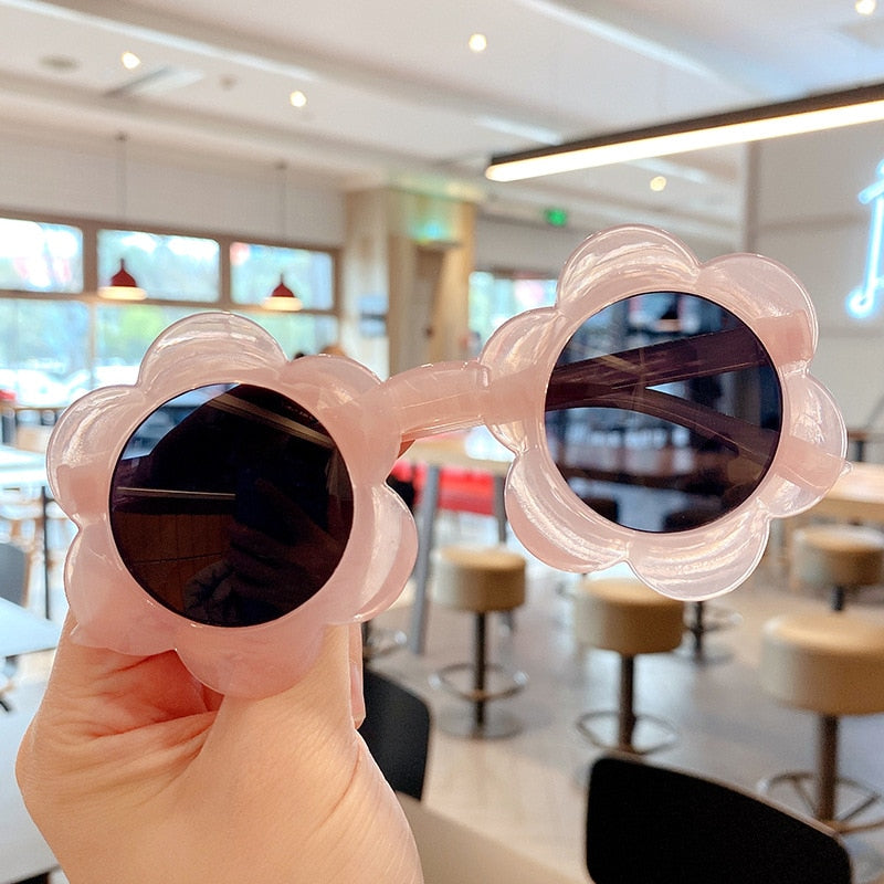 Bear/Flower Shape Round Sunglasses