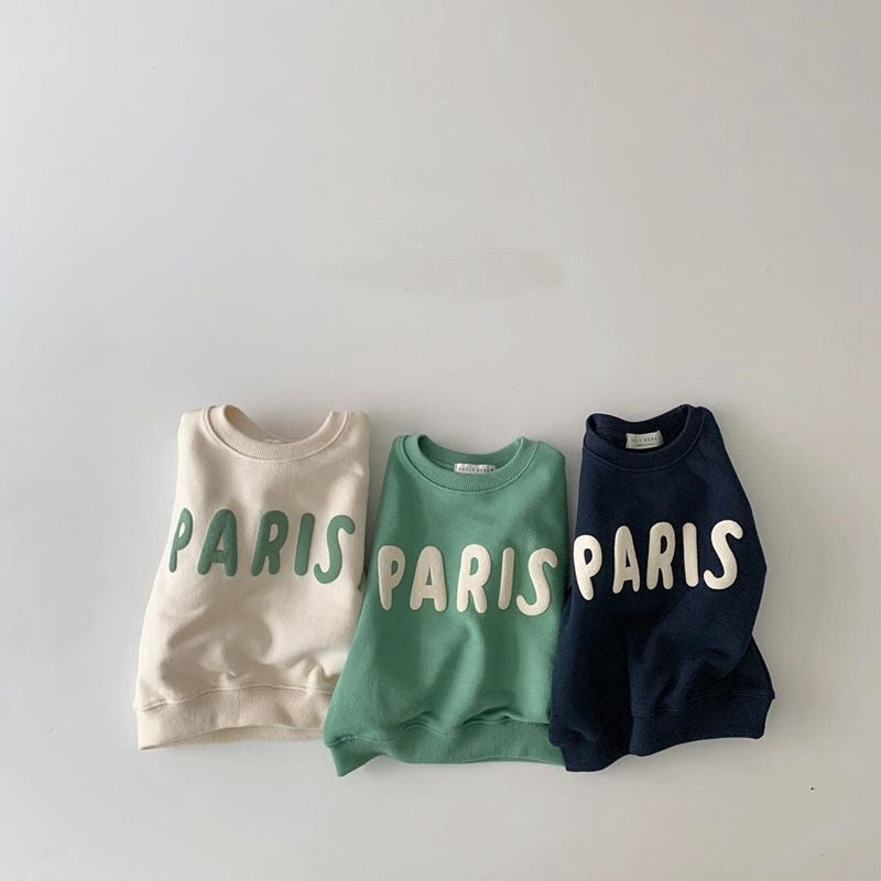 PARIS Fleece Lined Sweatshirt