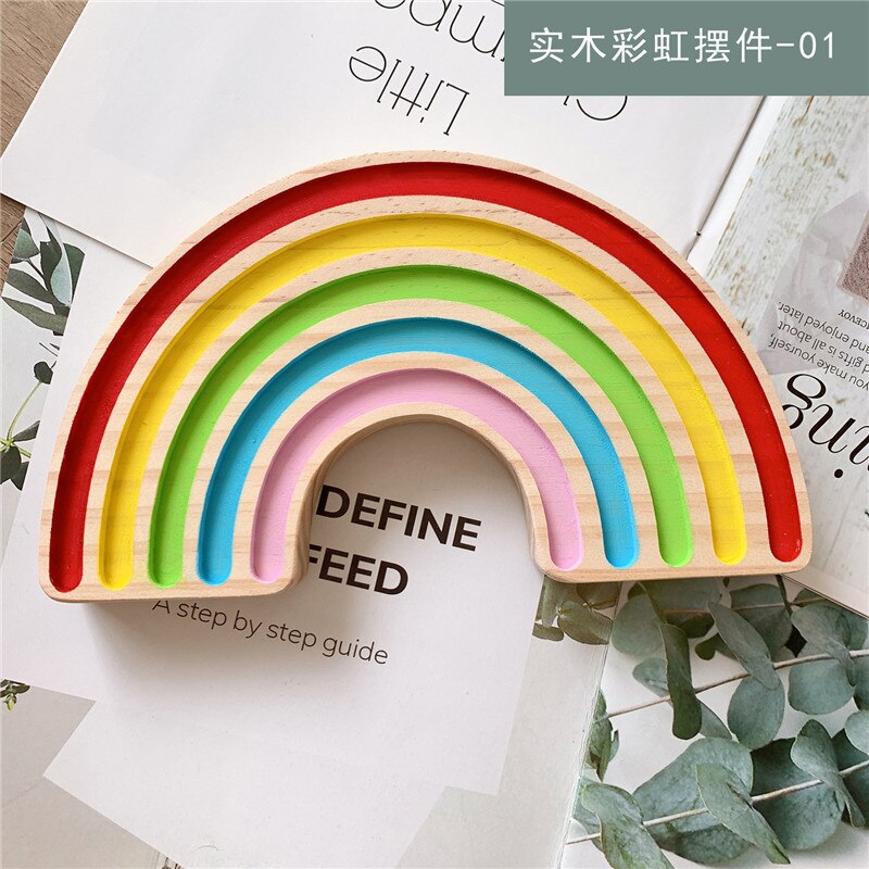 Wooden Rainbow Blocks