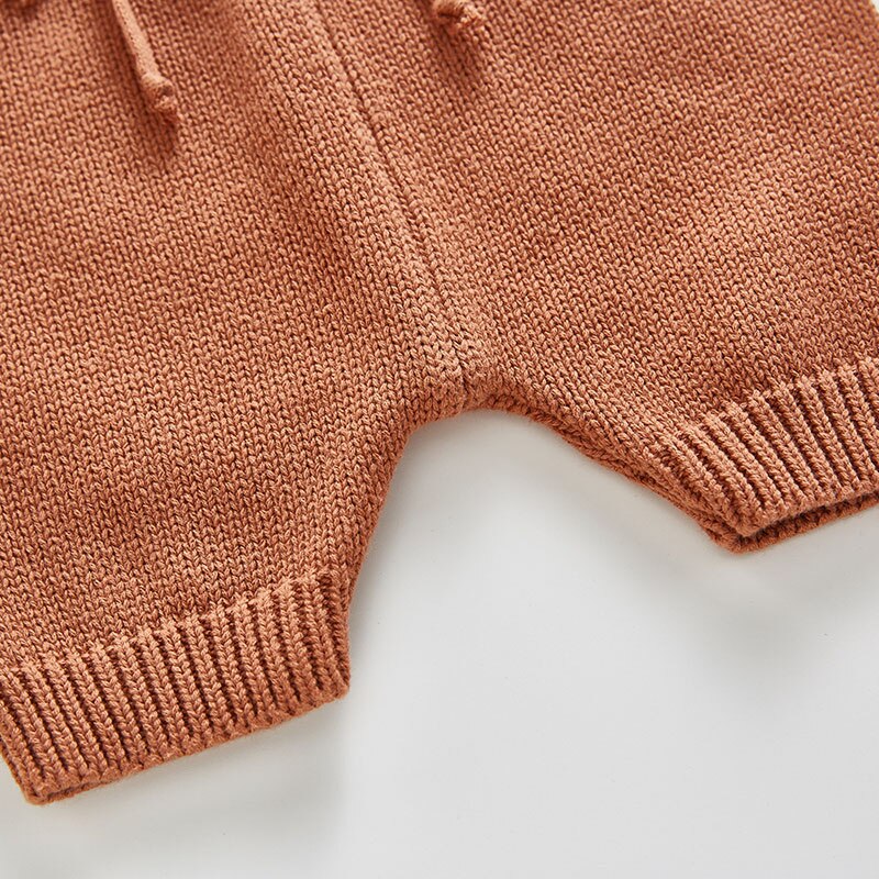 Geo Pattern Raglan Sleeve Sweater With Knit Shorts