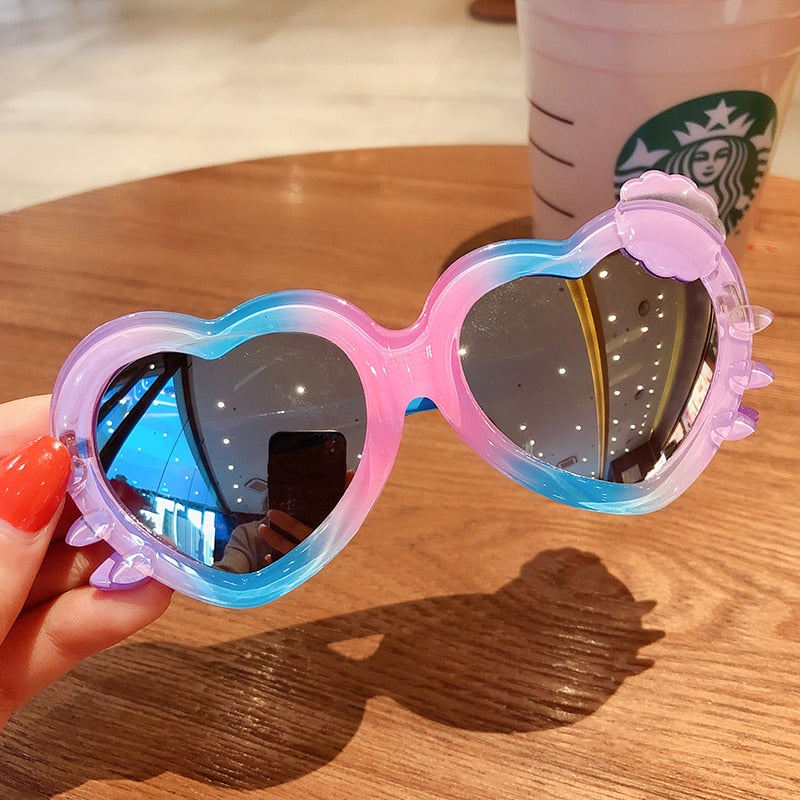 Bear/Flower Shape Round Sunglasses