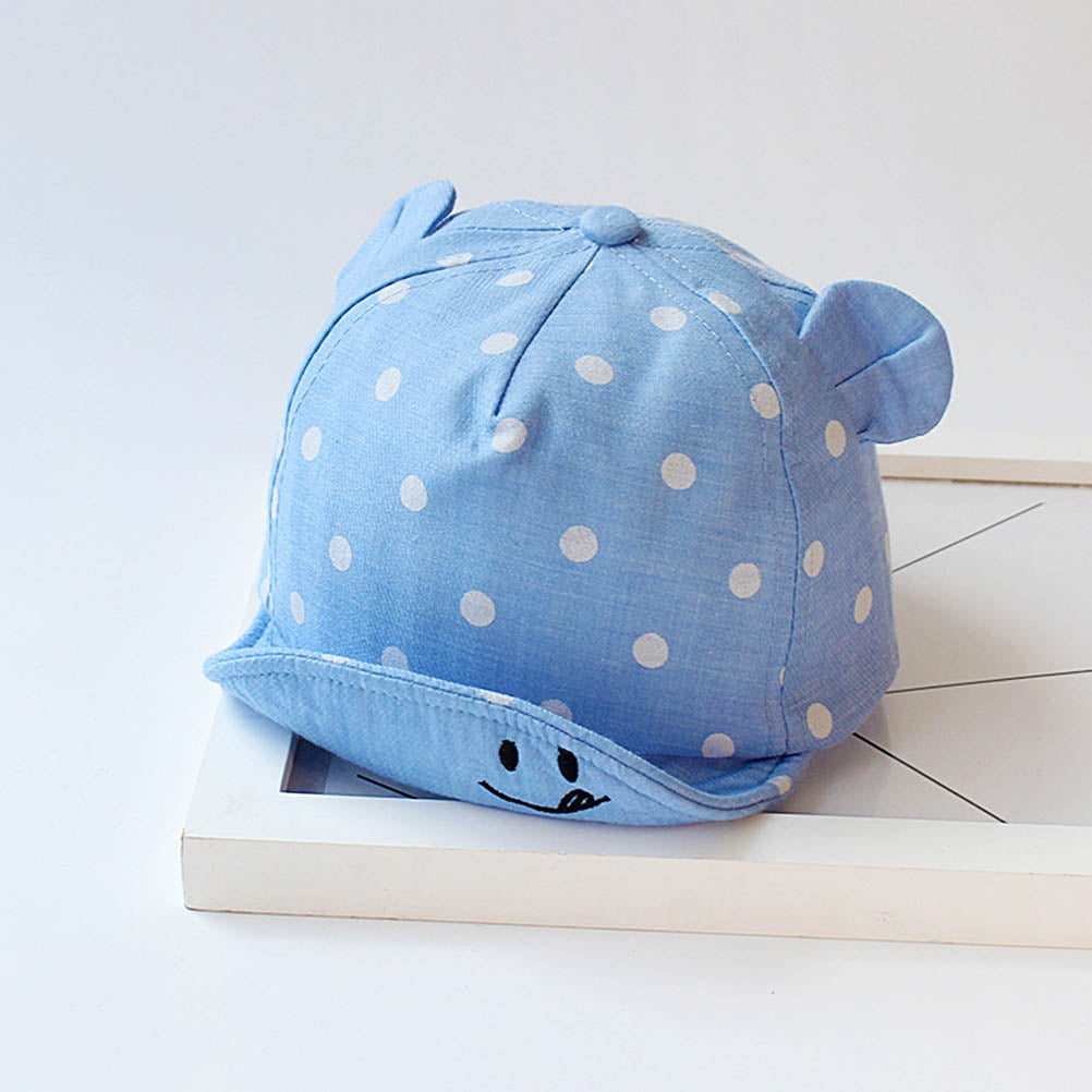 Dot Print Baseball Hat With Ear