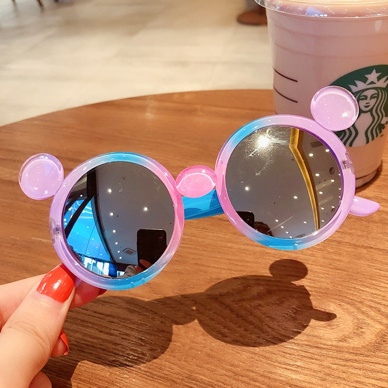 Bear/Flower Shape Round Sunglasses