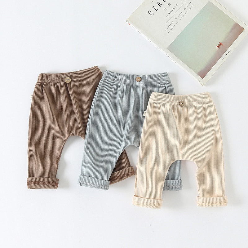 Solid Color Casual Trousers