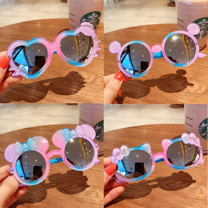 Bear/Flower Shape Round Sunglasses