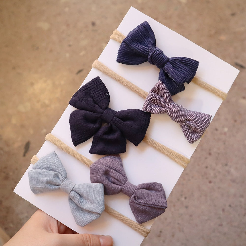 5Pcs/Set Bow Headband